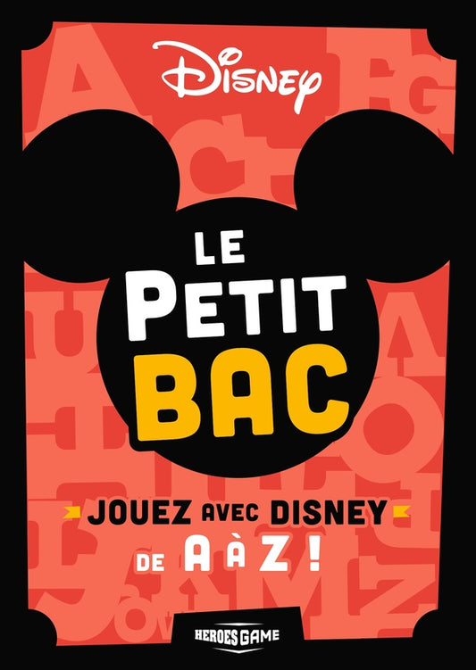 Front cover of Le petit bac : Jouez avec Disney de A à Z !