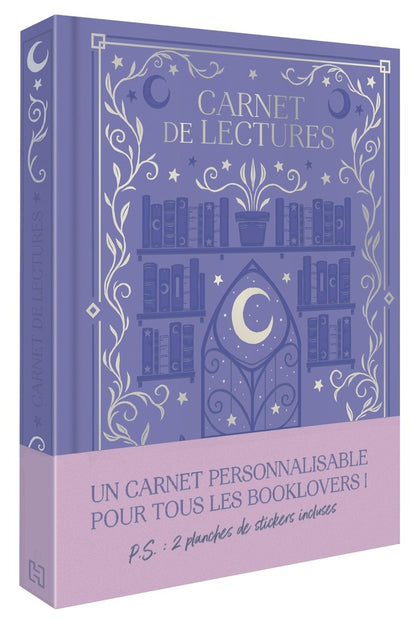 Front cover of Carnet de lectures : Un carnet personnalisable pour tous les booklovers