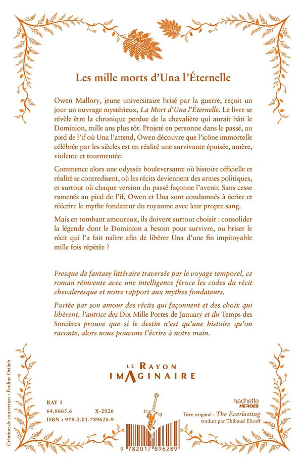 Back cover of Les Mille Morts d'Una l'Éternelle