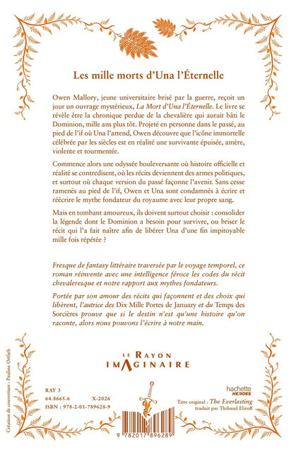 Back cover of Les Mille Morts d'Una l'Éternelle