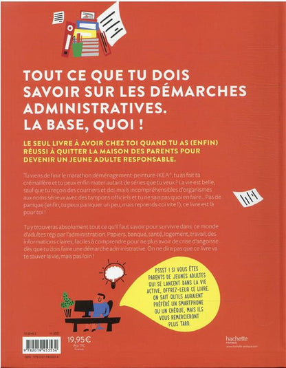 Back cover of Guide de survie en milieu adulte : #lostinadministration
