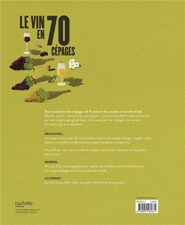 Back cover of Le vin en 70 cépages