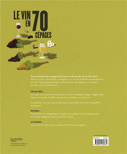Back cover of Le vin en 70 cépages