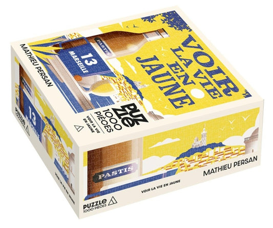 Front cover of Puzzle voir la vie en jaune                     (1000 pièces)