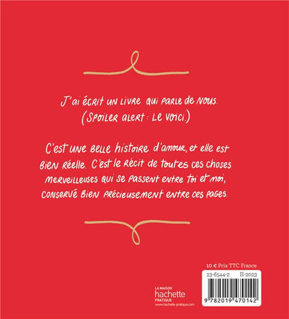 Back cover of J'ai écrit un livre qui parle de nous