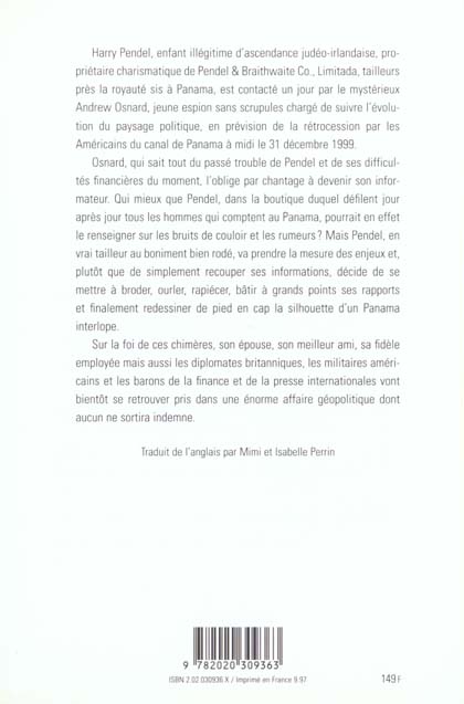 Back cover of Le tailleur de Panama