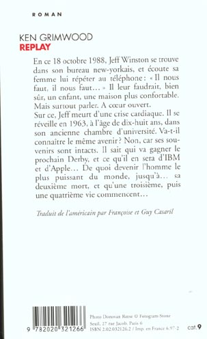 Back cover of Replay