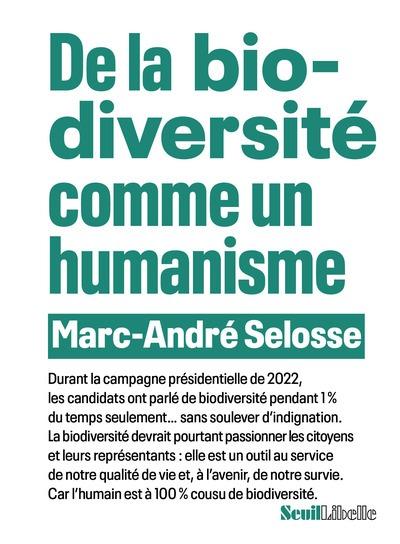Front cover of De la biodiversité comme un humanisme