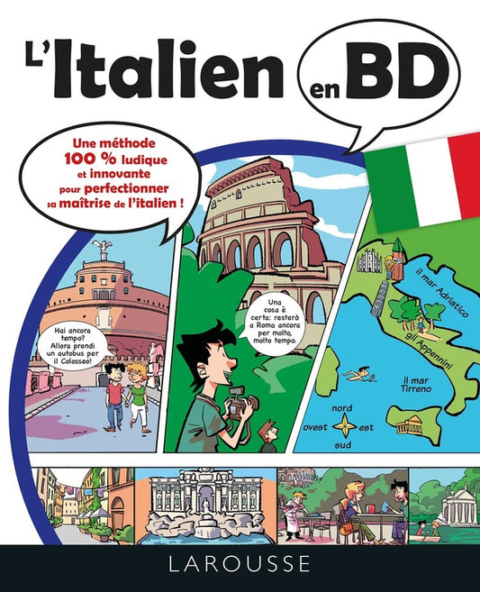 Front cover of L'italien en BD