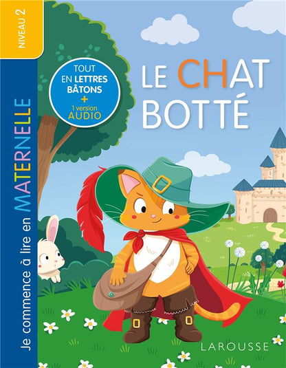 Front cover of Je commence à lire en maternelle : Niveau 2 ; Le Chat Botté