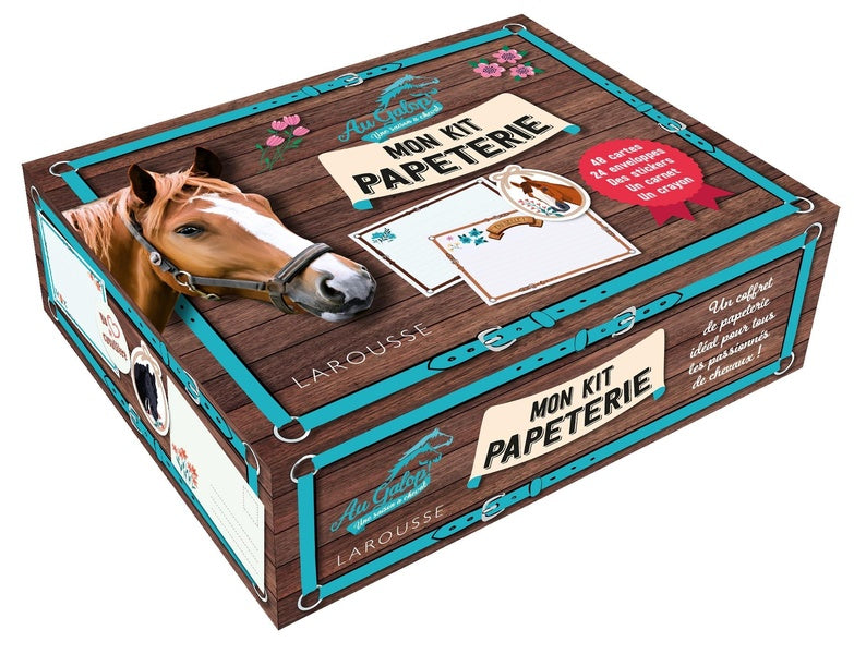 Front cover of Mon Kit Papeterie Au Galop, Passion équitation