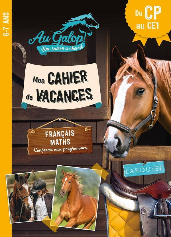 Front cover of Mon cahier vacances Au Galop ; Du CP au CE1