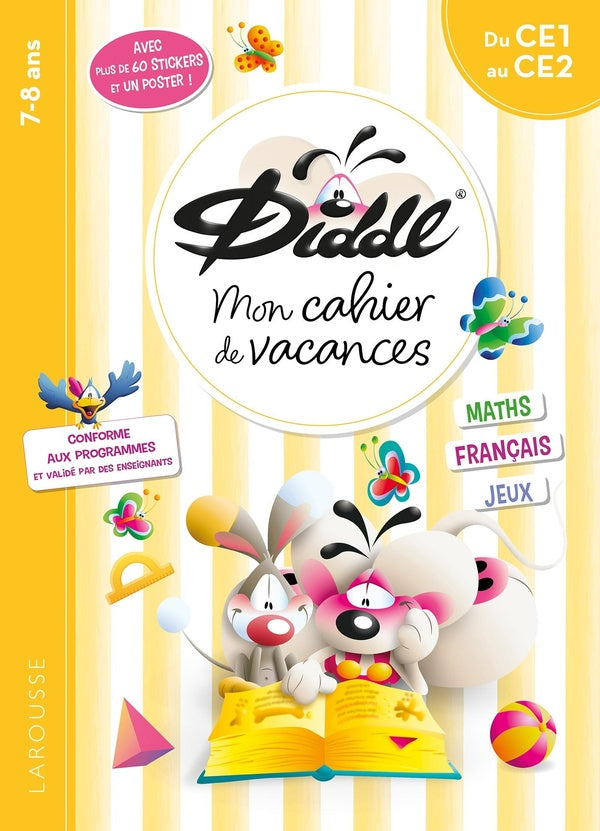Front cover of Mon cahier de vacances Diddl ; Du CE1 au CE2
