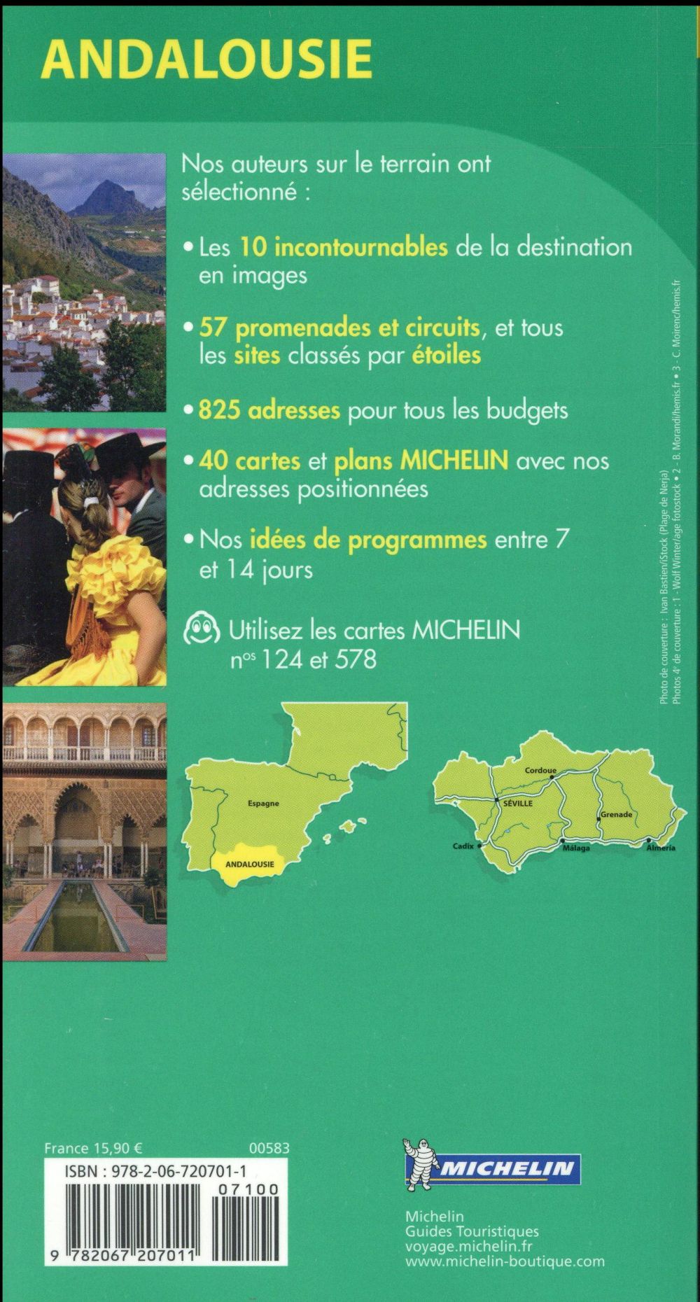 Back cover of Le guide vert : Andalousie