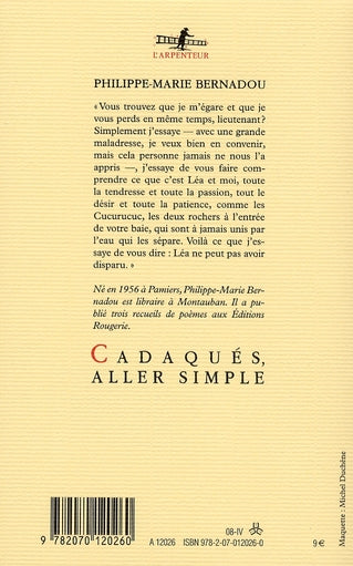 Back cover of Cadaquès, aller simple