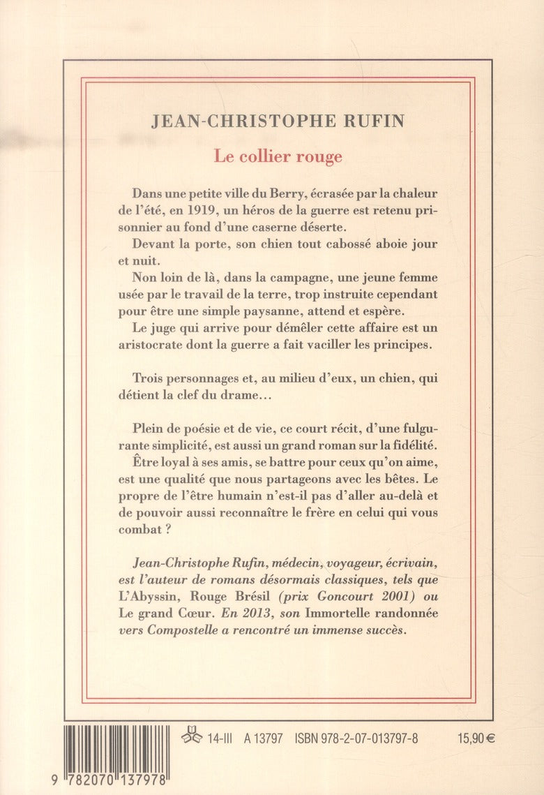 Back cover of Le collier rouge