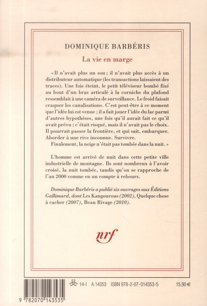 Back cover of La vie en marge