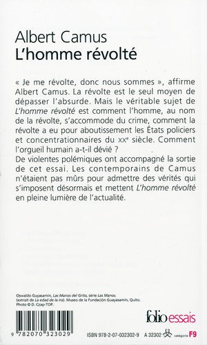 Back cover of L'homme révolté