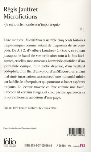 Back cover of Microfictions