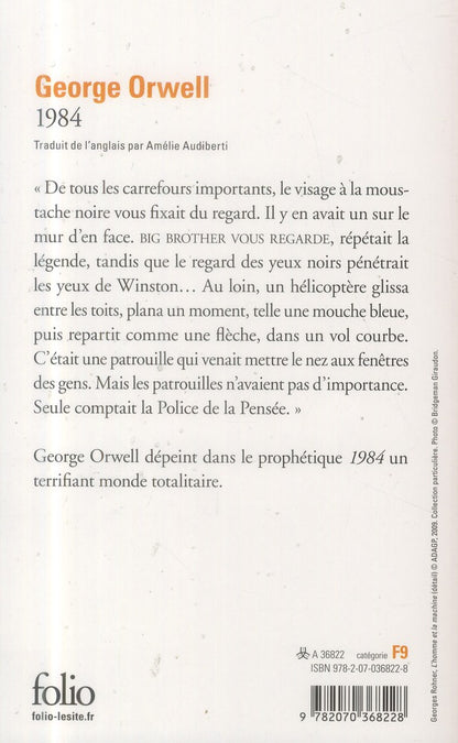 Back cover of 1984