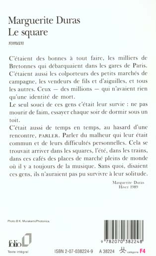 Back cover of Le square