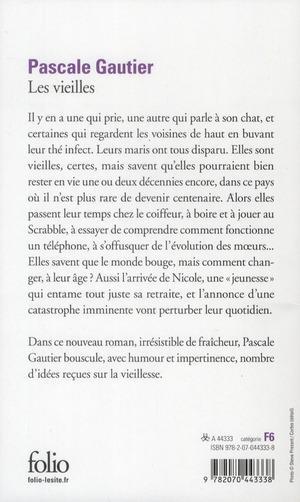 Back cover of Les vieilles                     (PRIX RENAUDOT (POCHE) 2012)
