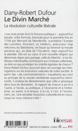 Back cover of Le divin marché ; la révolution culturelle libérale