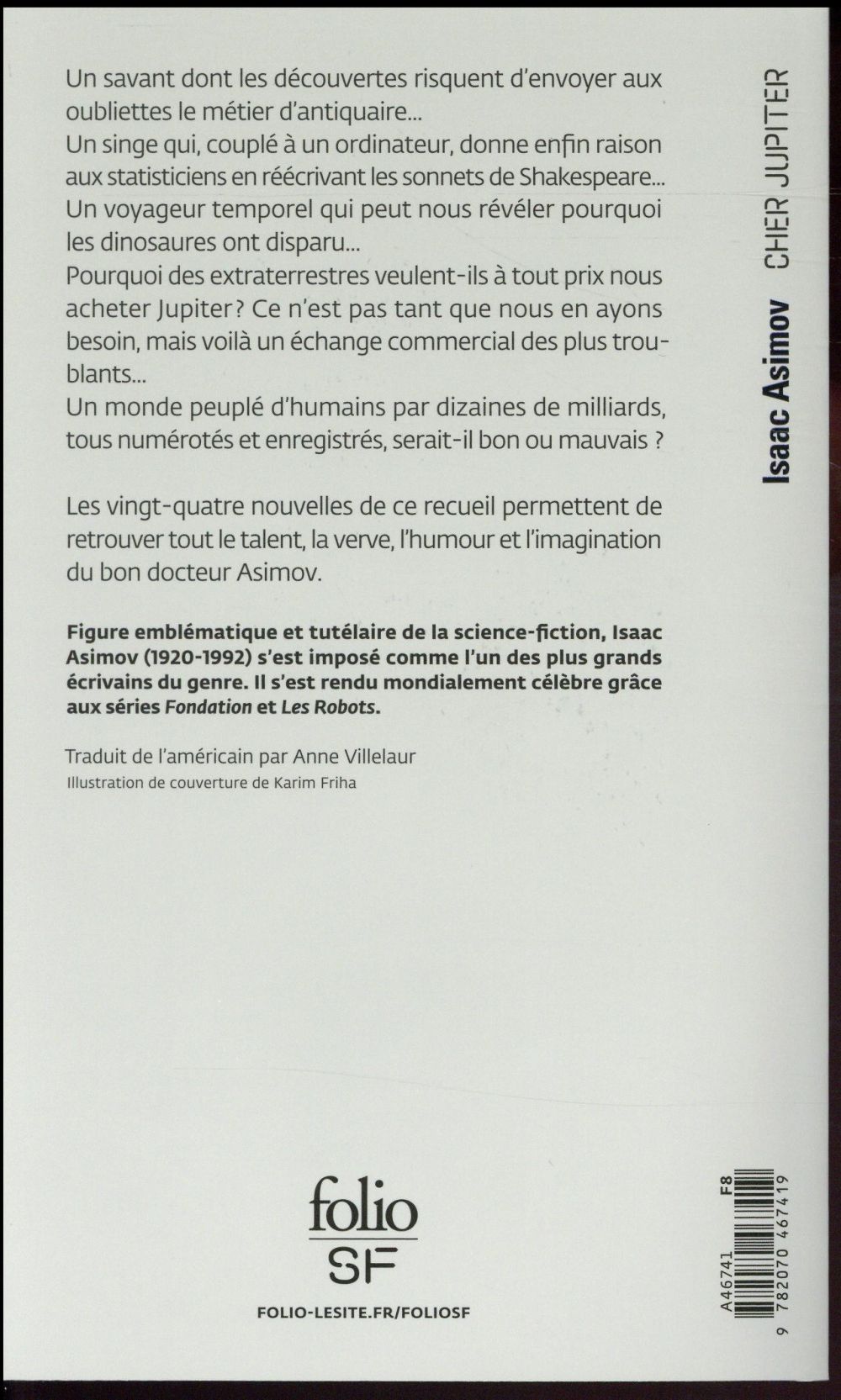Back cover of Cher Jupiter