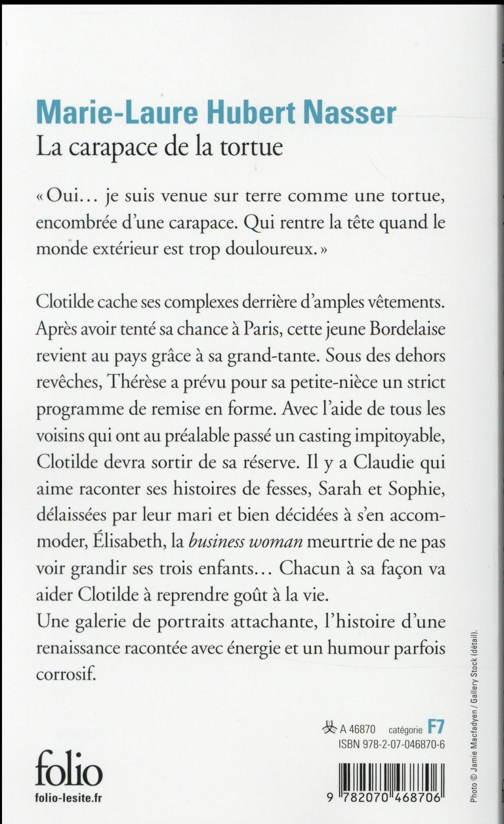 Back cover of La carapace de la tortue