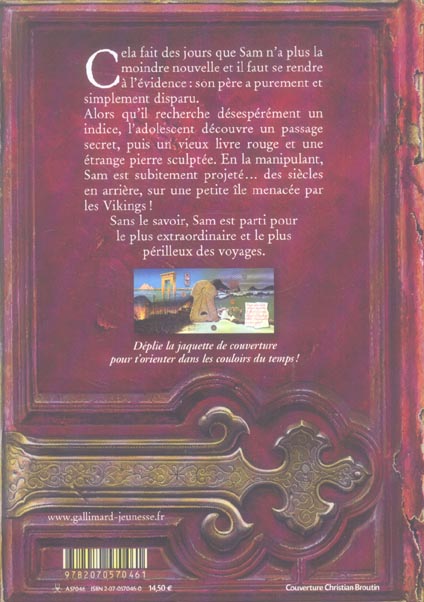 Back cover of Le livre du temps Tome 1 : la pierre sculptée