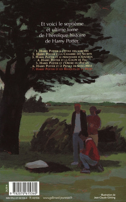 Back cover of Harry Potter Tome 7 : Harry Potter et les reliques de la mort
