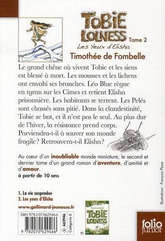 Back cover of Tobie Lolness Tome 2 : les yeux d'Elisha