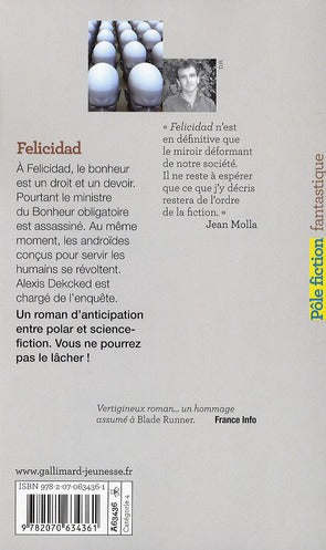 Back cover of Felicidad