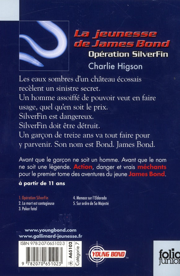 Back cover of Opération silverfin