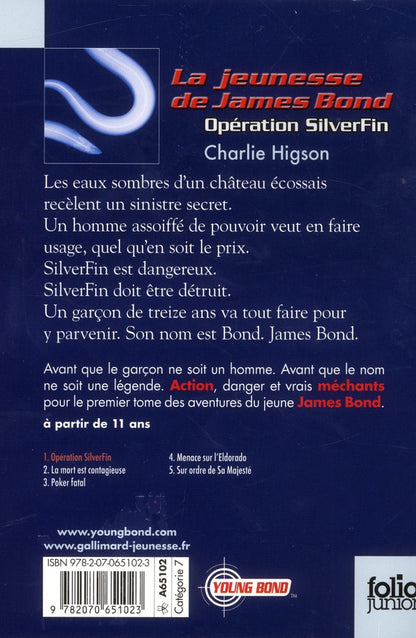 Back cover of Opération silverfin