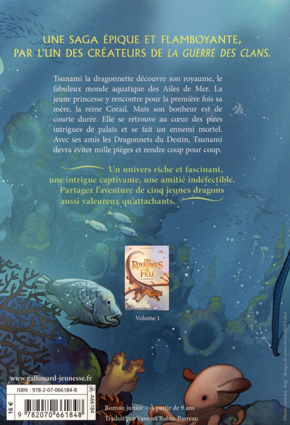 Back cover of Les royaumes de feu Tome 2 : La princesse disparue