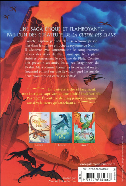 Back cover of Les royaumes de feu Tome 4 : l'île au secret