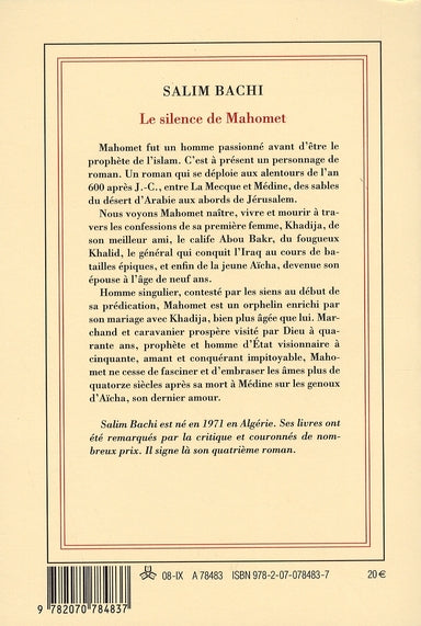 Back cover of Le silence de Mahomet