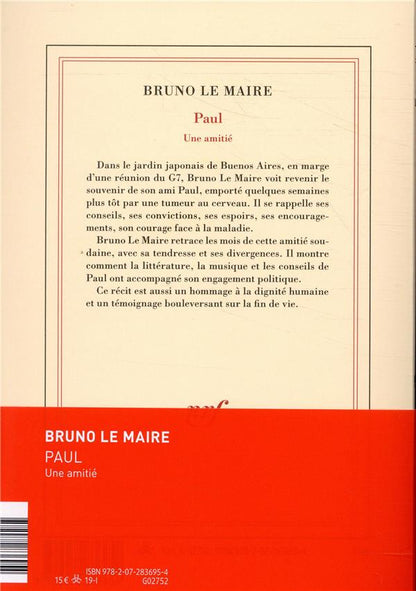 Back cover of Paul ; une amitié