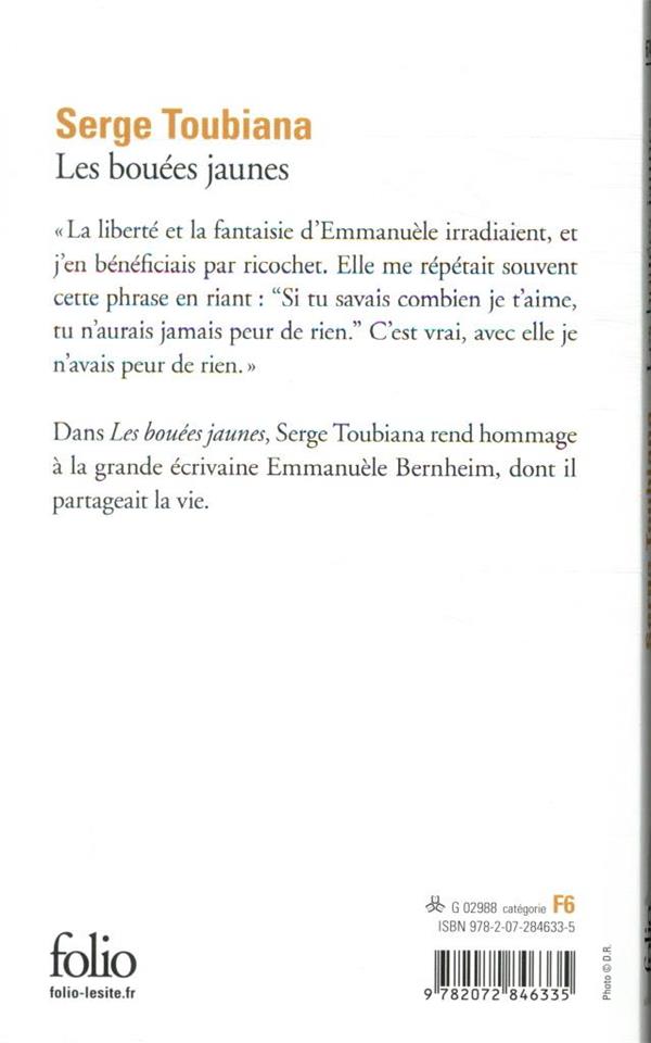 Back cover of Les bouées jaunes