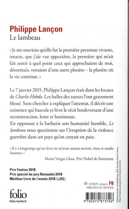 Back cover of Le lambeau