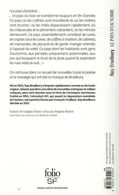 Back cover of Le pays d'octobre
