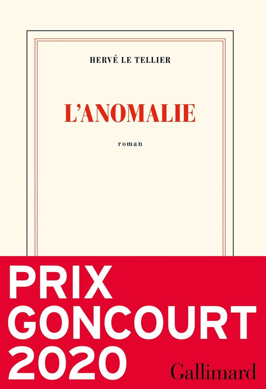 Front cover of L'anomalie                     (prix Goncourt 2020)