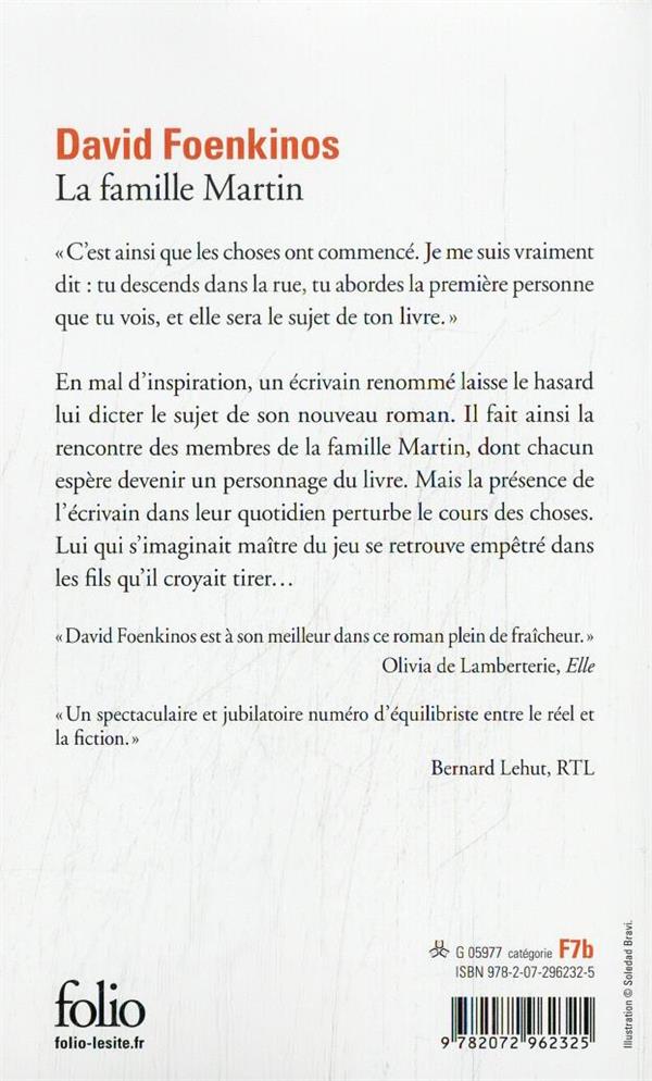 Back cover of La famille Martin