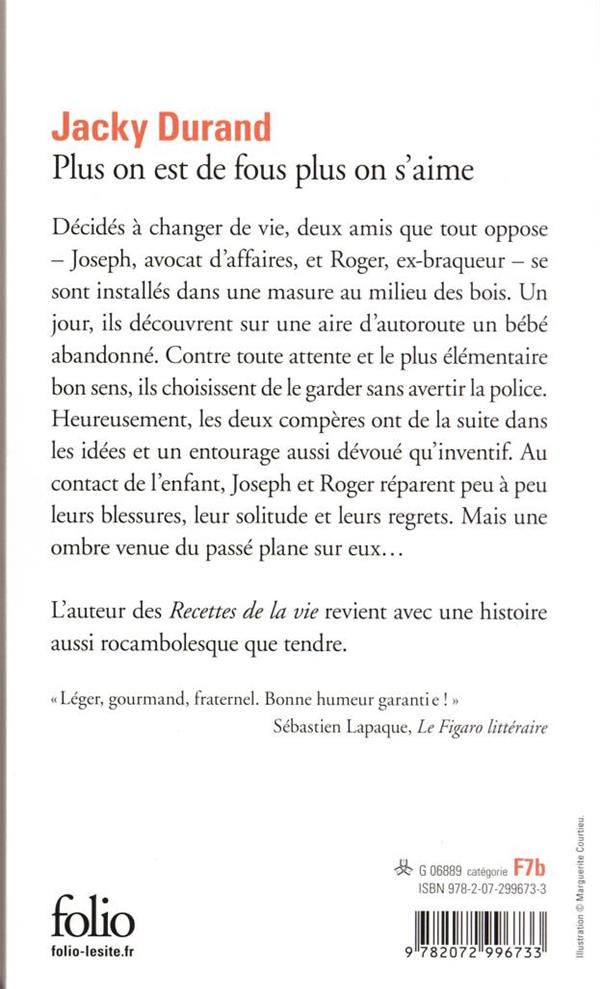 Back cover of Plus on est de fous, plus on s'aime