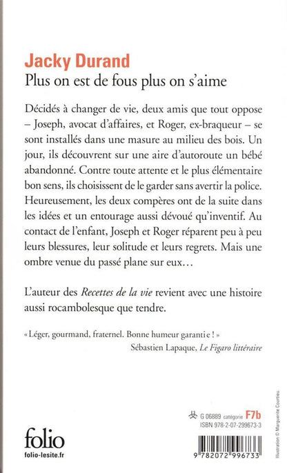 Back cover of Plus on est de fous, plus on s'aime