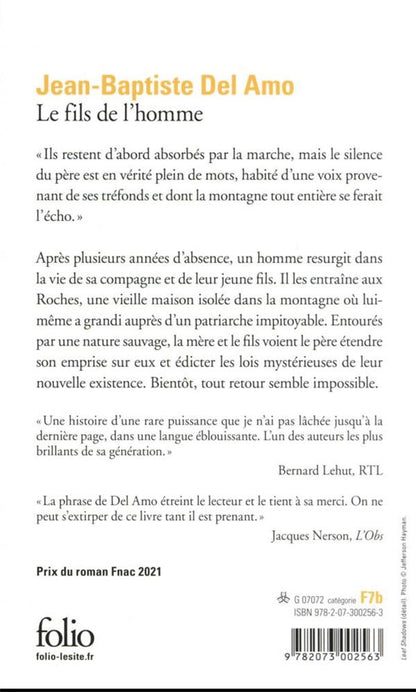 Back cover of Le fils de l'homme                     (prix du roman Fnac 2021)