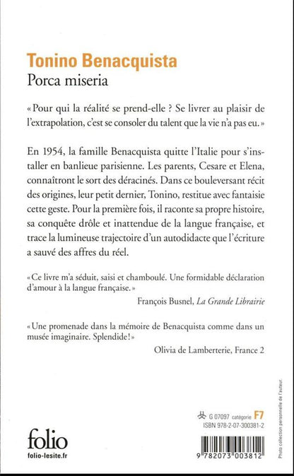 Back cover of Porca miseria