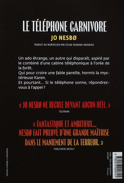 Back cover of Le téléphone carnivore