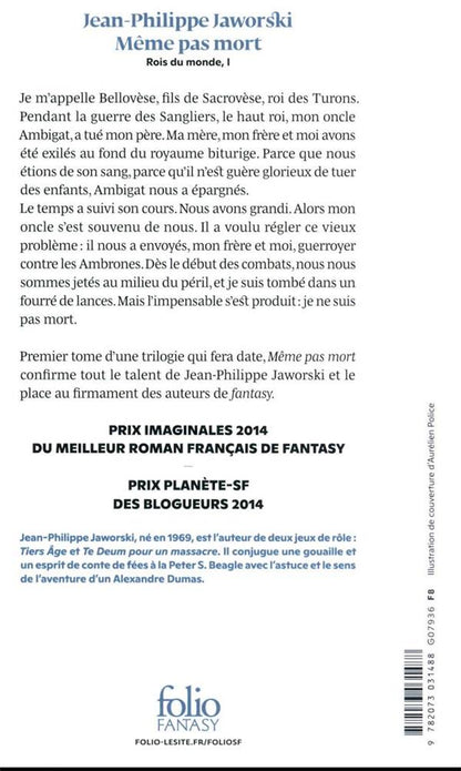 Back cover of Rois du monde Tome 1 : même pas mort